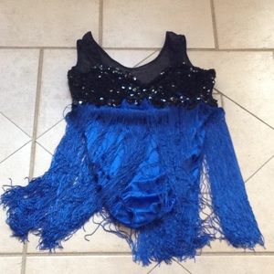 ARTSTONE Fringe Bodysuit.   Sz Adult M